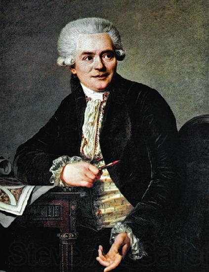 Antoine Vestier Portrait of Johann Heinrich Riesener Norge oil painting art